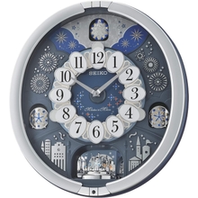 Seiko Melodies in Motion Wall Clock, Glittering Starry Night