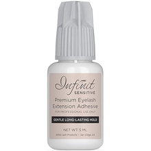 SENSITIVE LOW FUME Eyelash Extension Glue - Infinit Premium Adhesive for Individual Eyelashes (5 ML) | 5-7 Sec Drying Time | Retention - 5 Weeks | Low Fume Sensitive Lash Glue | Professional Use Only