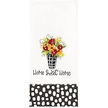 Shannon Road Gifts Classic Kitchen Absorbent Cotton Tea Towel Kitchen Dish Cloth, 18 x 28-Inci, Home Sweet Home