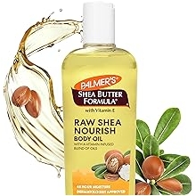 Palmer's Shea Formula Raw Shea Body Oil with Vitamin E, Deep Body Moisturizer to Soothe &amp; Nourish Dry, Sensitive &amp; Eczema-Prone Skin, 8.5 oz