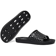 Shower Shoes for Women Non-Slip Quick Dry Shower Slippers Lightweight Pool Sandals with Drain Holes for College Dorm, Beach, Bathroom &amp; Gym