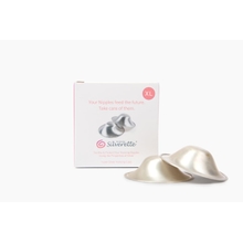 SILVERETTE XL The Original Silver Nursing Cups, Silverettes Metal Nipple Covers for Breastfeeding, Nursing Shield, 925 Silver Nipple Cover Guards, Soothe and Protect Sore Nipples -Made in Italy