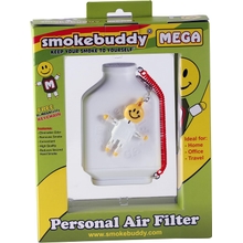 Smoke Buddy Mega Personal Air Purifier Cleaner Filter Removes Odor - White