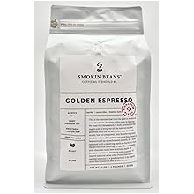 سموكين بينز 2 رطل قهوة اسبريسو ذهبية، مزيج مميز لدينا، مشوي كامل للمدينة، قهوة فاخرة مخصصة للفاصوليا الكاملة