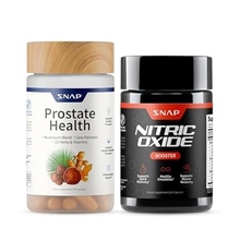 Snap Supplements Prostate Health Support Supplement Bundle with Nitric Oxide Booster &ndash; 90 Capsules & 60 Capsules
