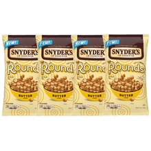 Snyder&amp;#39;s of Hanover Mini Pretzel Rounds- Four 12 oz. Bags Butter Flavored