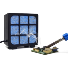 MUIN Solder Fume Extractor - 3 Stage Filtration Solder Smoke Absorber for Soldering and Wood Burning,Portable Soldering Fume Extractor Fan for Soldering Station Black