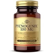 Solgar Pycnogenol 100 mg, 30 Vegetable Capsules - Antioxidant Protection - Healthy Leg & Vein Support - Non-GMO, Vegan, Gluten Free, Dairy Free, Kosher - 30 Servings