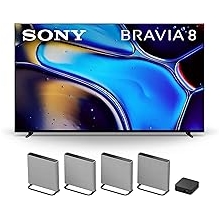 Sony 77 Inch OLED 4K Ultra HD TV BRAVIA 8 Smart Google TV with Dolby Vision HDR and Exclusive Features for PlayStation 5 K-77XR80, 2024 Model BRAVIA Theater Quad