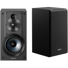 Sony SSCS5 3-Way 3-Driver Bookshelf Speaker System Pair - Black