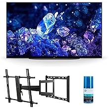 Sony XR48A90K 48" 4K Bravia XR OLED High Definition Resolution Smart TV with a Walts TV Full Motion Mount for 43"-90" TVs and Walts HDTV Screen Cleaner Kit 2022