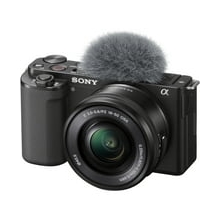 Sony ZV-E10 Mirrorless Camera with 16-50mm Lens Black ILCZV-E10L/B International Version