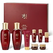 Sooryehan Ginseng Skincare gift Set - Hyobidam Korean Skin Care Set, Premium Gift Set for Intense Hydration, Firm Skin, Wild Ginseng, 13.53 fl oz