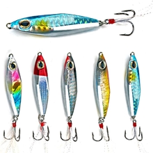 Sougayilang Jigs Fishing Lures Sinking Metal Spoons Micro Jigging Bait