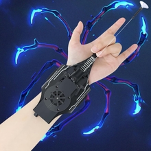 Spider Web Shooter Real, Web Launcher String Shooters Toy for Superhero Role-Play, Birthday Gift for 8 9 10 11 12-18 Year Old BoysGirls, 8 FT Web Shooter Wrist Toy-Rope Launcher for Kids - Black