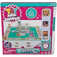 Spin Master Games, Toy Mini Brands Add to Cart Game, A Tiny Shopping Spree for Kids, 4 Collectible Toy Mini Brands Included, 2-4 Players, for Ages 6 & Up