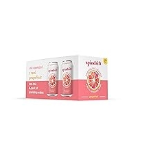 Spindrift Grapefruit Sparkling Water, 12 Fl. Oz. Cans, 8 Count Pack of 3