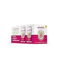 Spindrift Sparkling Water, Raspberry Lime, 8 Count Pack of 3