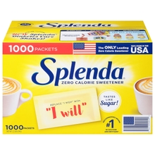 Pek Nilai Pemanis Splenda No Kalori, 1000 Paket Individu, 2.2 lbs, 1000 Pek Kira 