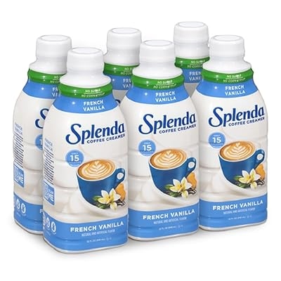 SPLENDA Sugar Free French Vanilla Coffee Creamer, 32 Fl Oz Pack of 6