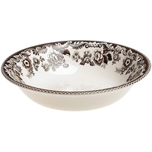 Spode Delamere 8 "Cereal Bowl (Set.of 4) - Sepia Toned British Flowers - เครื่องเคลือบดินเผาชั้นดี