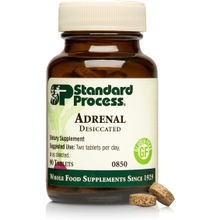 Standard Process- Adrenal Desiccated  Adrenal Support for Energy Production, Immune System Function and Adrenal Health, Gluten Free, 90 Tablets