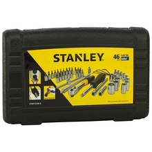 STANLEY STMT72794-8 46-Piece 14" Kit Soket dan Aksesori Metrik Pemacu Persegi