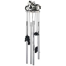 StealStreet SS-G-41353 Wind Chime Round Top Motorcycle Hanging Garden Decoration Windchime