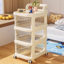 Stroller Snack Cream Style Storage Rack Floor-Standing Removable Baby Toy Storage Rack Baby Supplies Storage Cabinet