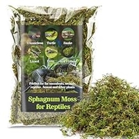 Sukh Sphagnum Moss for Reptiles - Terrarium Reptiles Moss Green Dried Peat Moss Habitat Bedding Moss for Snakes Turtle Frog Gecko and Other Reptiles Substrate 5, Ounces