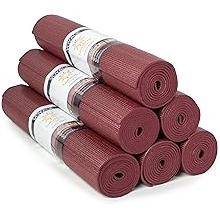 Sunshine Yoga Voyage Yoga Mat, 6 Pack, 72" x 24" Professional Studio and Gym Bulk Yoga Mats, 5mm Thick, Durable, Anti-Tear, Non Slip Fitness and Exercise Mats