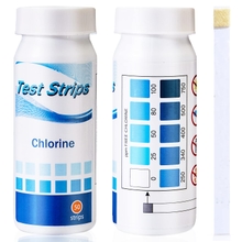 แถบทดสอบคลอรีน, 0-750 ppm, 50 Count, แถบทดสอบคลอรีนสําหรับบริการอาหาร, วัดปริมาณคลอรีนในสารละลายฆ่าเชื้อ, แถบทดสอบ Sanitizer บริการอาหาร, แถบทดสอบสารฟอกขาว