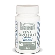 SuperSmart - Zinc Orotate Supplement 100mg per Day High Absorption - Enhanced Form | Non-GMO & Gluten Free - 60 Vegetarian Capsules