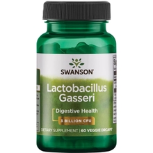Swanson Lactobacillus Gasseri - Probiotic Supplement Supporting Digestive Health with 3 Billion CFU - Design-Release Satiety &amp; Fat Metabolism Support - 60 Veggie Capsules