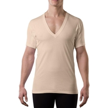 تي شيرت مقاوم للعرق للرجال | قطن ديب في الرقبة | Original Fit | مع وسادات عرق