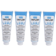Taylor Blue Lube, 4 x Heavy Duty Sanitary Lubricant, Food Safe Lube, Colorless, Soft Serve Lubricant, Compatible with: Stoelting, Taylor, Kappus, 47518, 4 x 4 Oz Tubes
