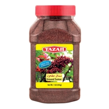 Tazah Sumac Spice - 16oz Ground Sumac Seasoning from Jordan - Essential Ingredient for Mediterranean and Middle-Eastern Cuisine - Perfect for Marinades, Dry Rubs, Kabobs, and Dressings