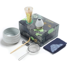 TEANAGOO Japanese Tea Set Matcha Whisk Set Matcha Bowl Bamboo Matcha Whisk chasen Scoop chashaku Matcha Whisk Holder Tea Making Kit. MSB-5 Matcha Green Tea Powder Kit. Matcha Tea Kit