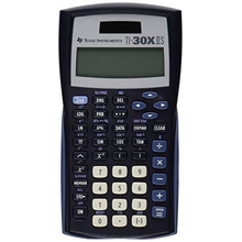 Texas Instruments TI-30X IIS 2-Line Scientific Calculator, Black with Blue Accents