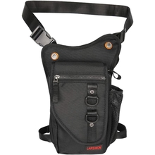 Thigh Bag, Larswon Leg Pouch Bag Thigh Pack Bag Tactical Waist Bag Motorcycle Bag Waterproof Black