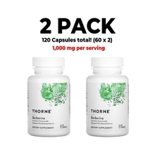 Thorne, Berberine, 2 PACK, 1,000 mg per serving (500 mg per cap), 60 Capsules
