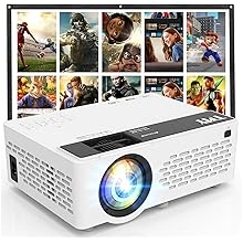 TMY 1080P Full HD Portable Mini Projector, Upgraded Bluetooth Movie Projector with Screen, Compatible with TV Stick Smartphone/HDMI/USB, Indoor &amp; Outdoor Use