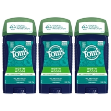 Tom&amp;#39;s of Maine Antiperspirant Deodorant for Men, North Woods, 2.8 oz, Pack of 3 Packaging May Vary