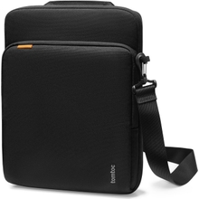 Tomtoc Tablet Shoulder Bag for 13 Inch New iPad Pro M4 & Air M2 2024, 12.9-in iPad Pro M2 & M1 dengan Magic Keyboard dan Smart Keyboard Folio, Lengan Tablet Fabrik Cordura Tahan Air