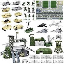 Toy Soldier for Boys - Educational Game Collection, Play Figure Playset | Collectible for Aircraft Play Maps for Toddlers Men Battle Construction Adventure Birthday Christmas Party Holiday