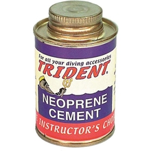 Trident Black Neoprene Cement 4 Ounce Can of Black