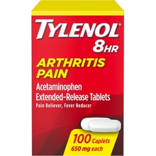 Tylenol 8 Hour Arthritis Pain Tablets with Acetaminophen for Joint Pain, 100 ct