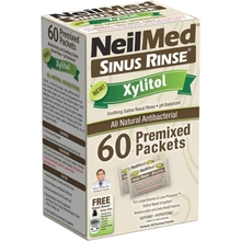 NeilMed Sinus Rinse Premixed Refill Packets with Xylitol, 60ct