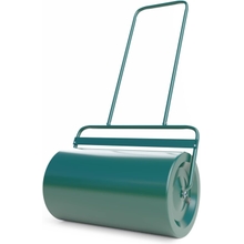 Lawn Roller, Heavy-Duty PushTow Behind WaterSand Filled Garden Drum Roller for Park, Garden, Yard, Ball Field, 13x24-Inch, 48L 13 Gallons, Green