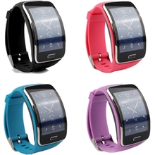 سوار سوار معصم بديل لطيف حزام الفرقة ملحقات الساعة الذكية اللاسلكية مع مشبك آمن لساعة Samsung Galaxy Gear S R750 الذكية - حجم مجاني